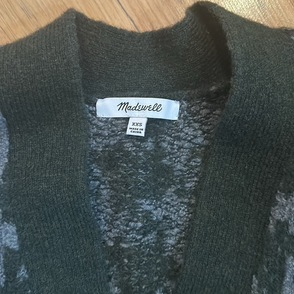 Madewell Allston Double Button Houndstooth Cardigan XXS - Picture 2 of 6